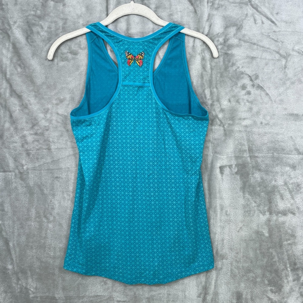 Smartwool merino x Charley Harper Size M Butterfly Blue Racer Back Tank Top RARE - Picture 7 of 8